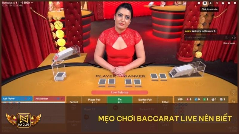 Baccarat Live - Trải Nghiệm Sòng Bạc Online Đỉnh Cao 3 Mẹo chơi Baccarat giúp hội viên tăng cơ hội thắng