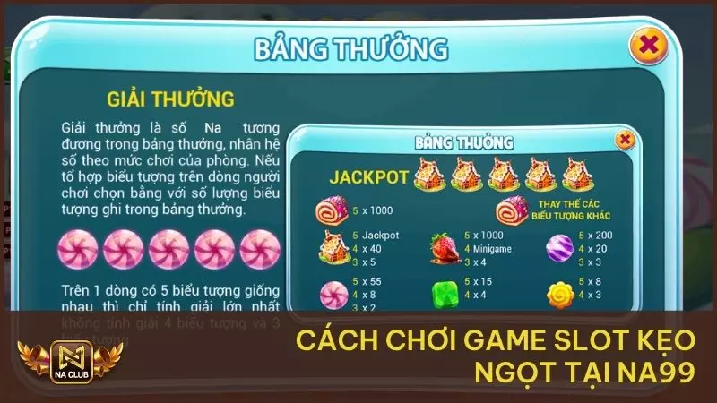Candy NA99 - Slot Game Rực Rỡ Với Muôn Vàn Phần Thưởng 2 Cách chơi game slot kẹo ngọt tại NA99