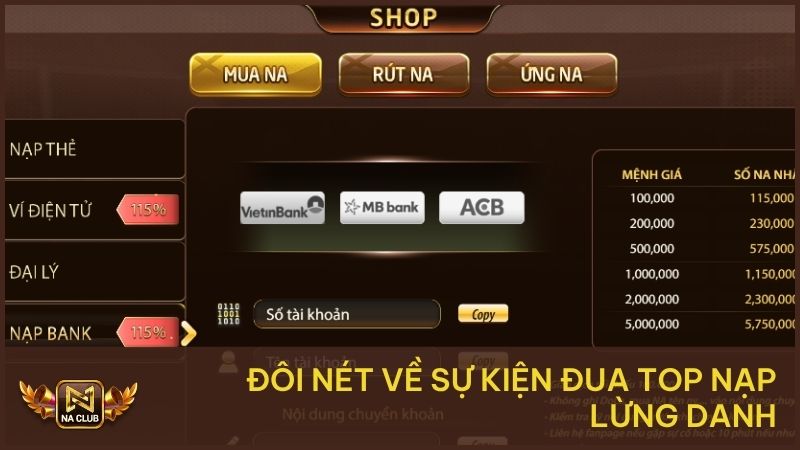 Đôi nét về sự kiện Đua top nạp lừng danh