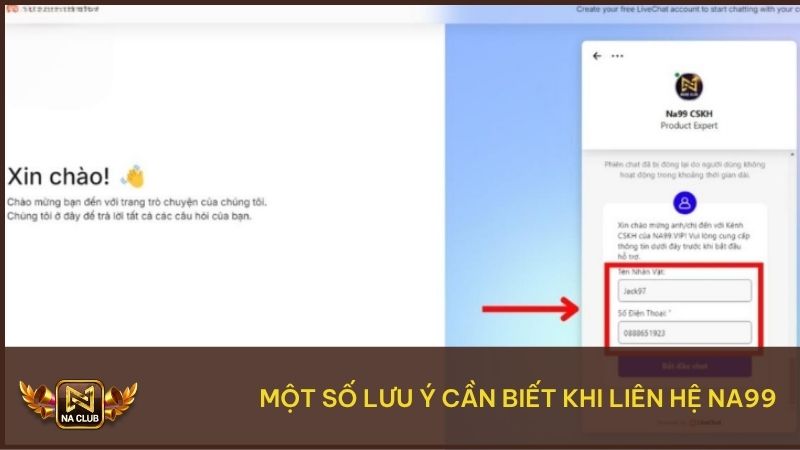 Một số lưu ý giúp liên hệ NA99 đạt hiệu quả, nhanh chóng