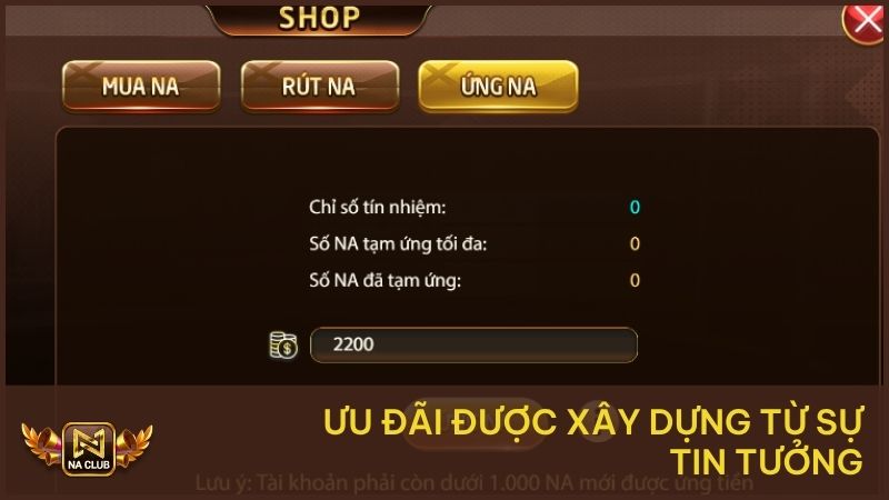 Ưu đãi được xây dựng từ sự tin tưởng